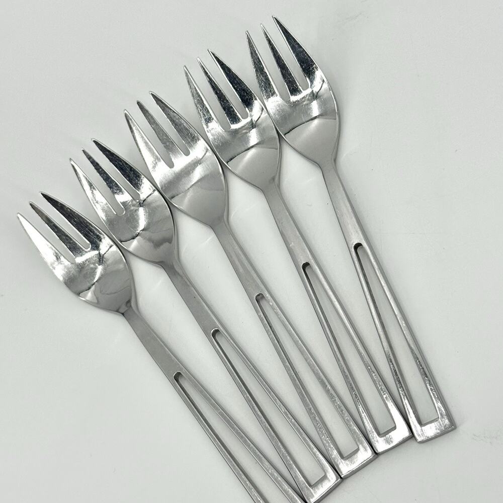 Supreme Cutlery Aperto Stainless Steel Dinner Forks Set Of 5 Japan 7 1/8 inch